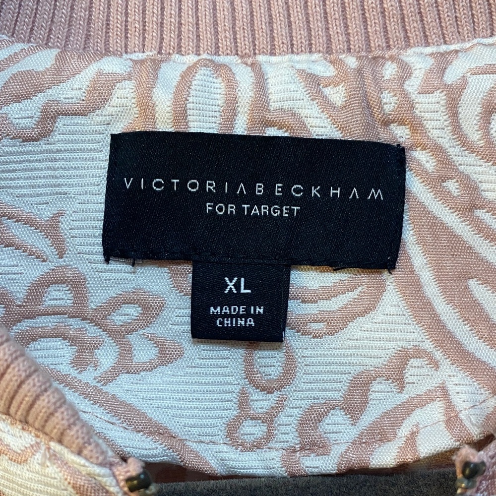 Victoria Beckham for Target Blush Paisley Bomber Jacket. - Picture 3 of 5